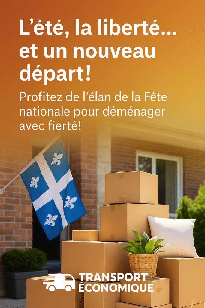 L’été, la liberté... et un nouveau départ! Profitez de l’élan de la Fête nationale pour déménager avec fierté!